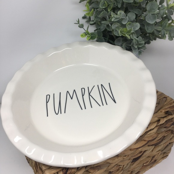 Rae Dunn PUMPKIN Pie Plate - Picture 2 of 4